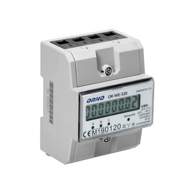 Elektromer 3-fázový LCD ORNO WE-520 s certifikátom MID