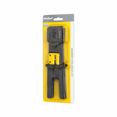 Kliešte krimpovacie RJ45/RJ12/RJ11 pre prechod. konektory Rebel
