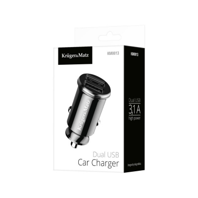 Nabíjačka do auta USB 3,1A Kruger&Matz dual Nabíjačka do auta USB 3,1A Kruger&Matz dual