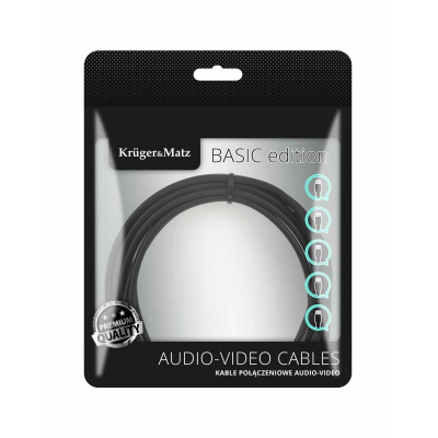 Kábel USB - USB typ C 10Gbps 1m čierny Kruger&Matz Basic Kábel USB - USB typ C 10Gbps 1m čierny Kruger&Matz Basic