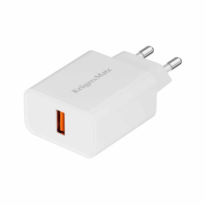 Sieťová nabíjačka USB 18W Quick Charge 3.0 Kruger&Matz Sieťová nabíjačka USB 18W Quick Charge 3.0 Kruger&Matz