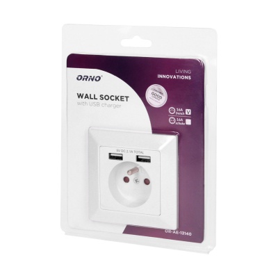 Zásuvka 230V s dvomi portmi USB A