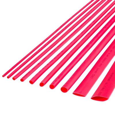 Zmršťovacie bužírky 2,0mm červené 1m (10ks) Zmršťovacie bužírky 2,0mm červené 1m (10ks)