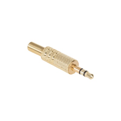 Konektor Jack 3.5mm stereo pozlatený Konektor Jack 3.5mm stereo pozlatený