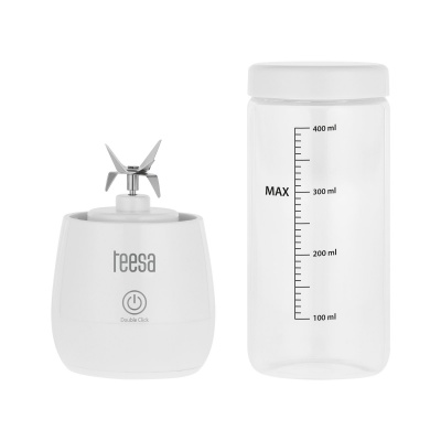 Akumulátorový mixér so skleneným pohárom 450 ml 100 W 6 čepelí Akumulátorový mixér so skleneným pohárom 450 ml 100 W 6 čepelí