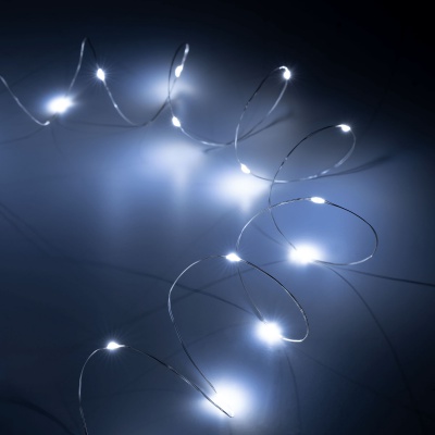Dekoratívna reťaz 20 mini LED, studená biela REBEL Dekoratívna reťaz 20 mini LED, studená biela REBEL