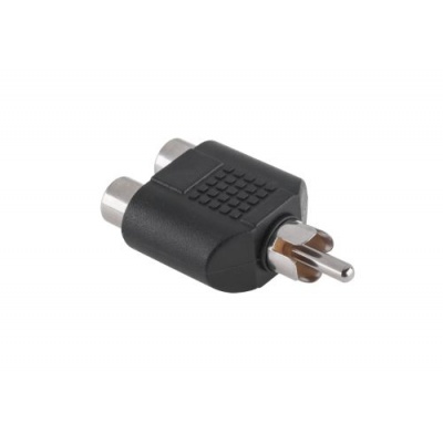 Redukcia RCA zástrč. - 2x RCA zásuv. Redukcia RCA zástrč. - 2x RCA zásuv.