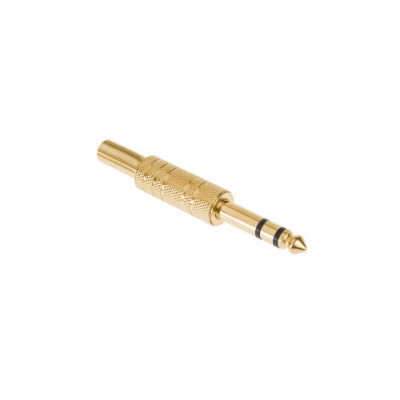 Konektor Jack 6,3mm stereo pozlatený Konektor Jack 6,3mm stereo pozlatený