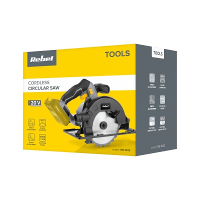 Akumulátorová kotúčová píla 20V REBEL TOOLS - bez batérie