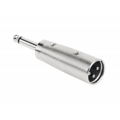 Redukcia Jack 6,3 - XLR zástrč. Redukcia Jack 6,3 - XLR zástrč.