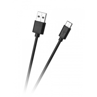 Kábel USB - USB typ C 1m čierny Kábel USB - USB typ C 1m čierny