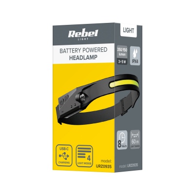 LED svetlo na čelo nabíjacie 10W Rebel (5W COB+ 3W Led) REBEL LED svetlo na čelo nabíjacie 10W Rebel (5W COB+ 3W Led) REBEL