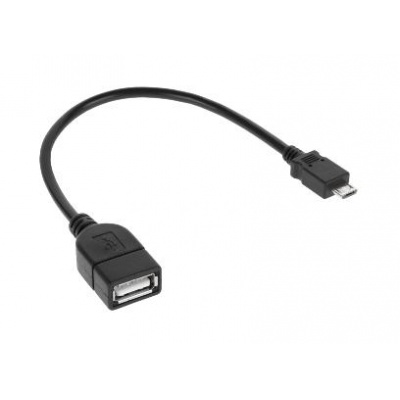 Kábel USB A (zásuvka) - micro USB, 20cm Kábel USB A (zásuvka) - micro USB, 20cm