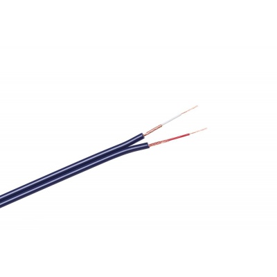 Kábel tienený 2x3mm-modrý (100m) Kábel tienený 2x3mm-modrý (100m)