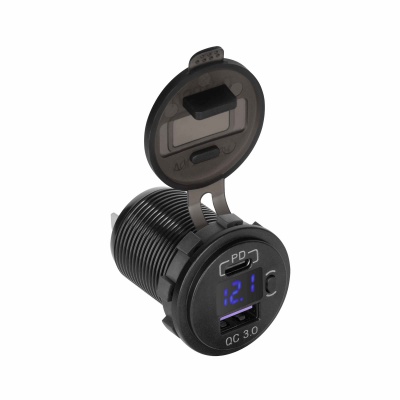 Nabíjačka do auta USB+USB C,Quick Charge + autozásuvka Peiying Nabíjačka do auta USB+USB C,Quick Charge + autozásuvka Peiying