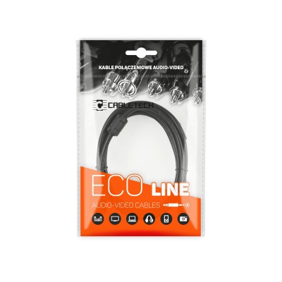 Kábel Jack 3,5mm - predlžovací, 1m Eco-line Kábel Jack 3,5mm - predlžovací, 1m Eco-line