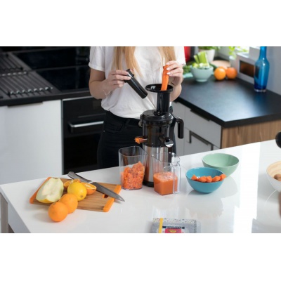 Elektrický odšťavovač šnekový 200W TEESA inox