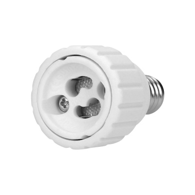 Adaptér pätice žiarovky E14 / GU10 Adaptér pätice žiarovky E14 / GU10