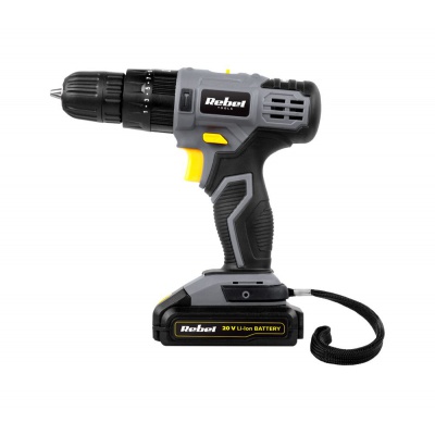 Akumulátorový vŕtací skrutkovač s príklepom 20V 2Ah REBEL TOOLS