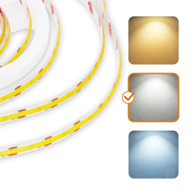 LED pás COB 4000K IP20 5m 12V 320 LED TRAMO