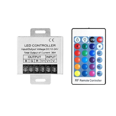 Regulátor pre RGB LED pásy, rádiový, 36A