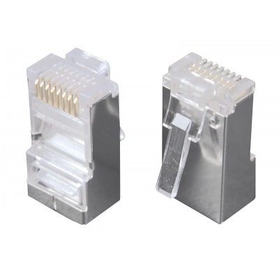 Konektor RJ45 8P8C CAT5E STP tienený, drôt Konektor RJ45 8P8C CAT5E STP tienený, drôt