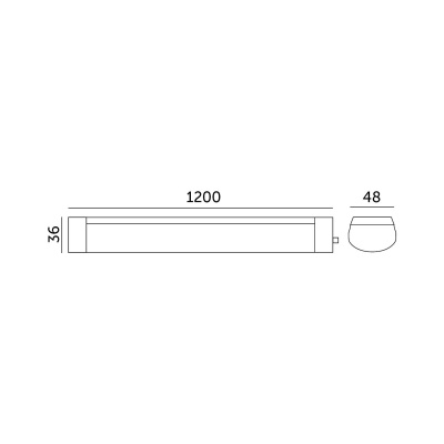 LED svietidlo lineárne MIVRO 36W 4000K 230V