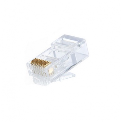 Konektor RJ45 8P8C CAT5E UTP netienený, drôt Konektor RJ45 8P8C CAT5E UTP netienený, drôt