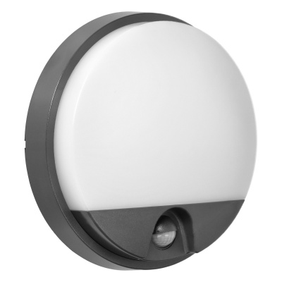 LED svietidlo AGAT 10W, senzor pohybu, IP54, 4000K, grafit