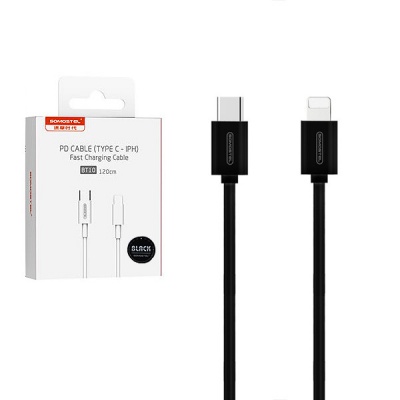 Kábel USB C - Lightning Apple iPhone SMS-BT10, 18W, čierny