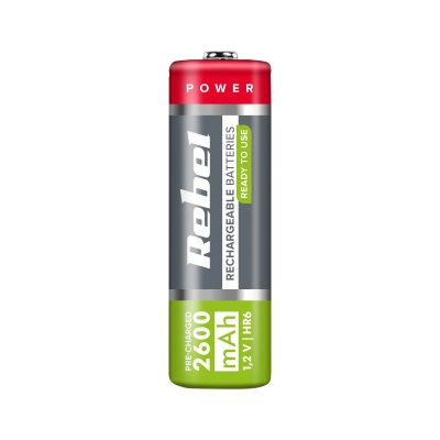 Akumulátor Ni-MH AA 2600mAh Rebel (2ks) Akumulátor Ni-MH AA 2600mAh Rebel (2ks)