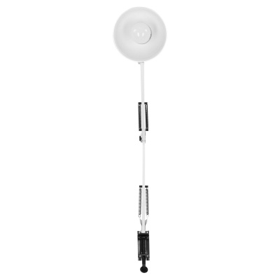 Stolná kovová lampa DEON biela, E27, 60W