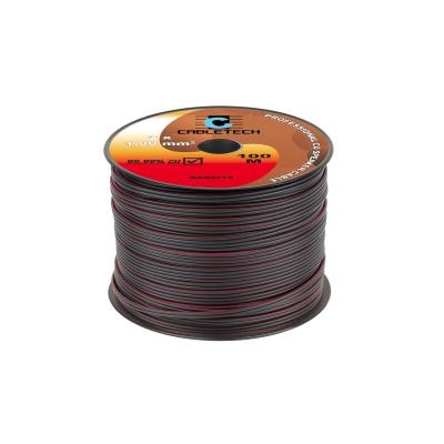 Kábel REPRO. 2x 1,0mm čierny CU(100m) Kábel REPRO. 2x 1,0mm čierny CU(100m)