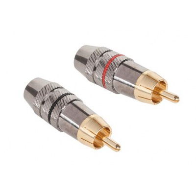 Konektor RCA zástrč. kov HD-295 HQ Konektor RCA zástrč. kov HD-295 HQ