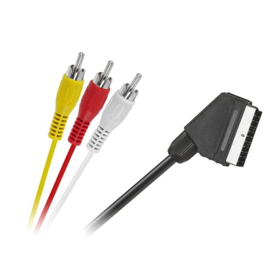 Kábel SCART(OUT) - RCA 3x(IN), 1,5m Kábel SCART(OUT) - RCA 3x(IN), 1,5m