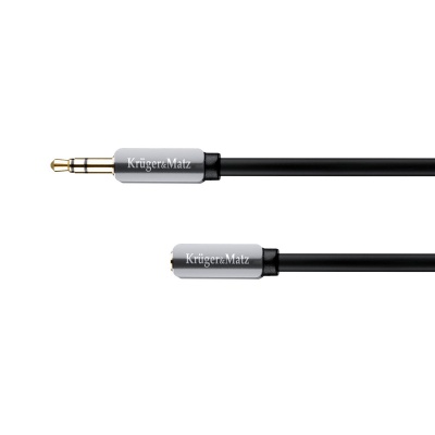 Kábel Jack 3,5mm - predlžovací, 1m Kruger&Matz Kábel Jack 3,5mm - predlžovací, 1m Kruger&Matz