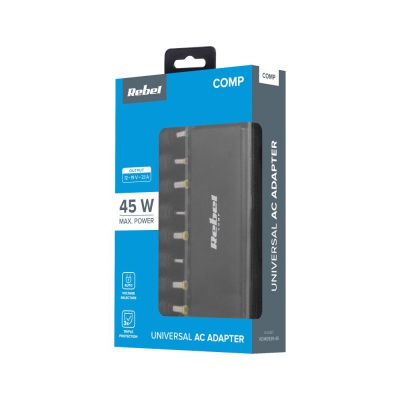 Napájací zdroj k notebooku univerzálny 45W 12-20V Rebel