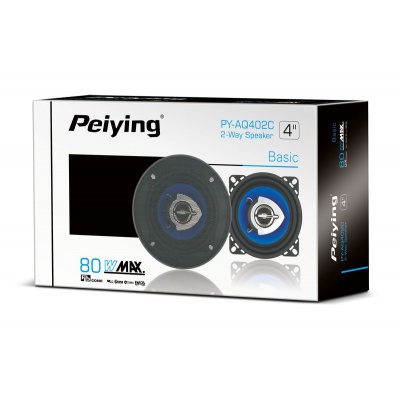 Auto reproduktory Peiying PY-AQ402C 4" koaxiálne 80W Auto reproduktory Peiying PY-AQ402C 4" koaxiálne 80W