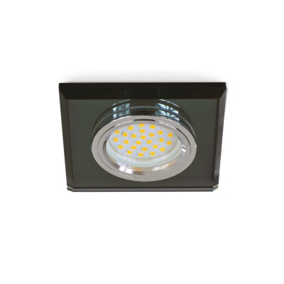 Svietidlo bodové štvorcové pevné OH27N BLACK LED GU10 Svietidlo bodové štvorcové pevné OH27N BLACK LED GU10