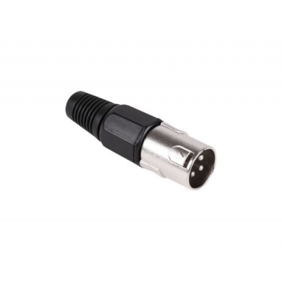 Konektor XLR (Canon) zástrč. čierny Konektor XLR (Canon) zástrč. čierny