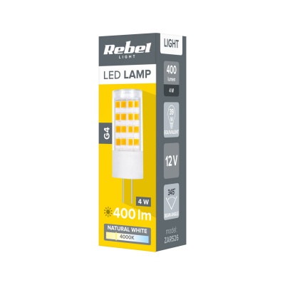 Žiarovka LED G4 4W 4000K 400LM 12V Rebel