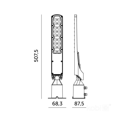 LED Lampa CYOTO 50W 4000K KOBI