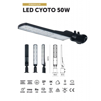 LED Lampa CYOTO 50W 4000K KOBI