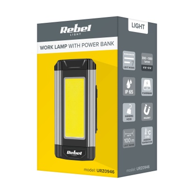 LED svietidlo 15W Rebel 3600mAh
