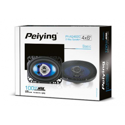 Auto reproduktory Peiying PY-AQ462C 4x6" koaxiálne 100W Auto reproduktory Peiying PY-AQ462C 4x6" koaxiálne 100W