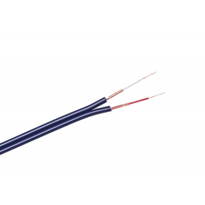 Kábel tienený 2x4mm-modrý (100m) Kábel tienený 2x4mm-modrý (100m)