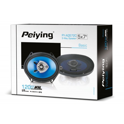 Auto reproduktory Peiying PY-AQ572C 5x7" koaxiálne 120W Auto reproduktory Peiying PY-AQ572C 5x7" koaxiálne 120W
