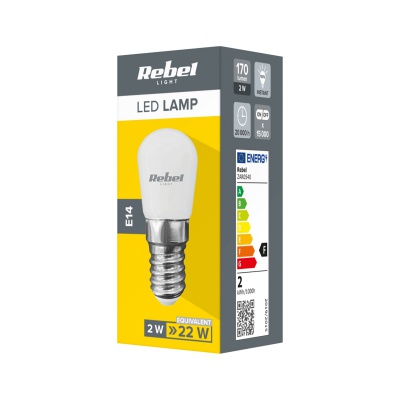 Žiarovka LED do chladničiek 2W E14 4000K 230V REBEL