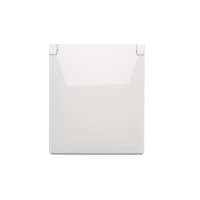 Zásuvka IP44 250 V Simon Aquaclick jednonásobná biela Zásuvka IP44 250 V Simon Aquaclick jednonásobná biela