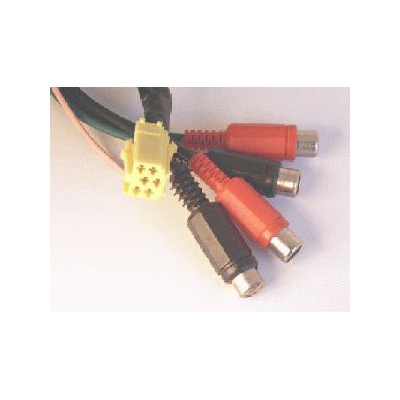 ISO Konektor 6 pin - redukcia 4xRCA ISO Konektor 6 pin - redukcia 4xRCA